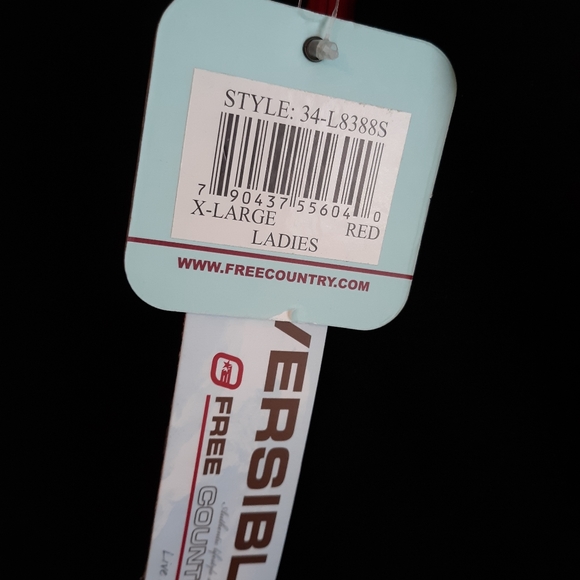 Reversible red and black quilted vest - Picture 4 of 6